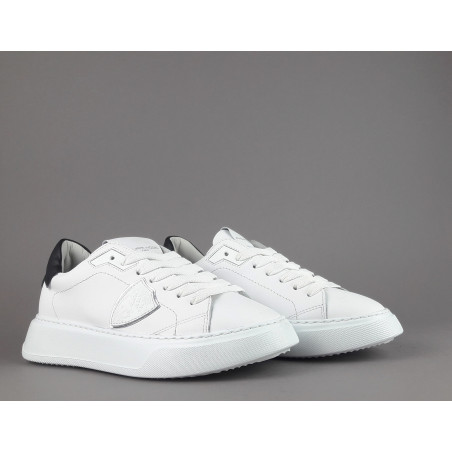 Philippe Model Sneakers Donna New Temple Pelle Bianco Spoiler Nero Prezzo 320,00