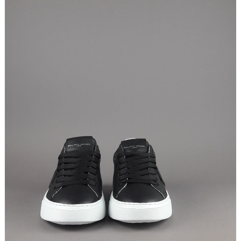 Philippe Model Sneakers Donna New Temple Pelle Nero Spoiler Bianco Prezzo 320,00