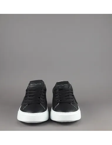 Philippe Model _ _ Sa Sneakers Donna New Temple Pelle Nero Spoiler Bianco Prezzo 320,00