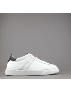 Hogan Sneakers H365 Uomo Pelle Bianco H Canaletto Spoiler Nero Prezzo 320,00