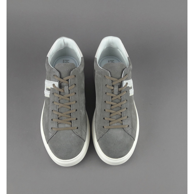 Hogan _ _ Sneakers H580 Uomo Camoscio Grigio H Lunga Prezzo 390,00