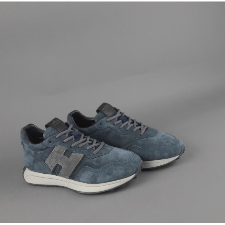 Hogan _ _ Sneakers Uomo H601 Camoscio Avion Chiaro H Camoscio Prezzo 460,00