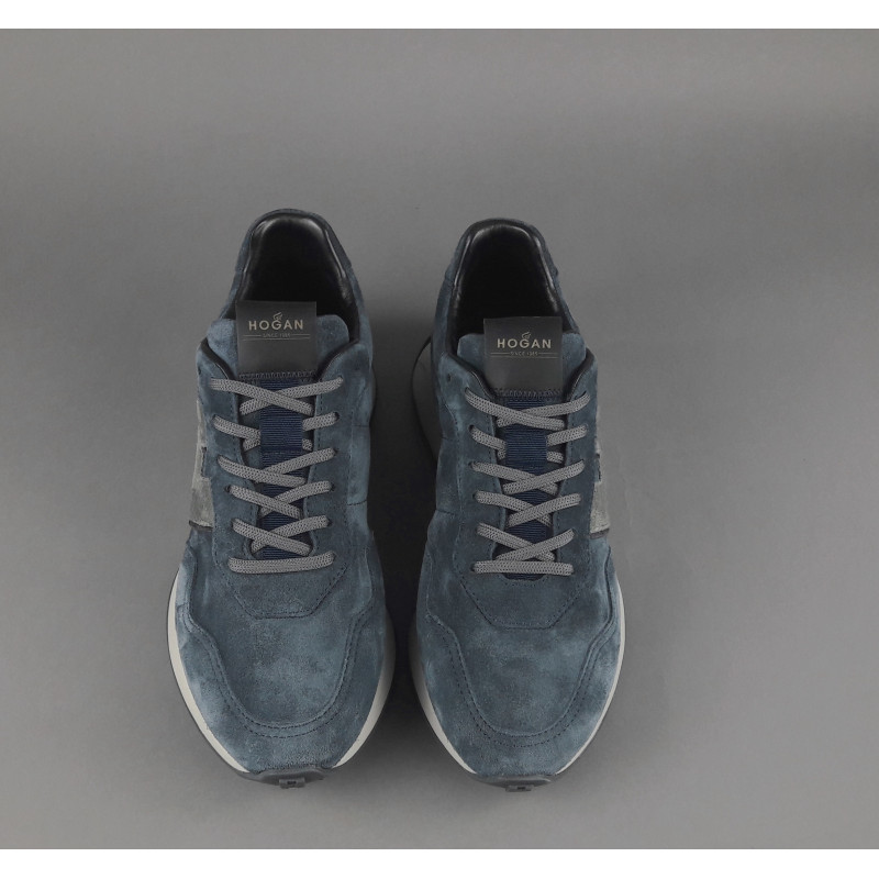 Hogan _ _ Sneakers Uomo H601 Camoscio Avion Chiaro H Camoscio Prezzo 460,00