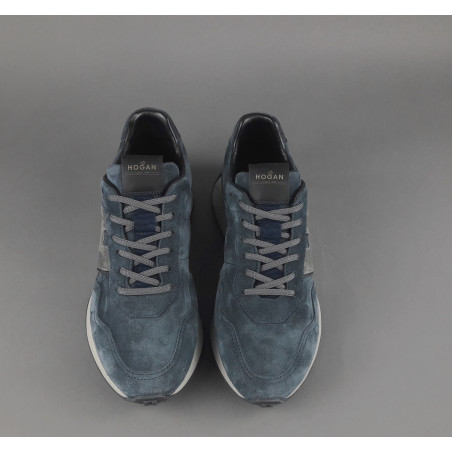 Hogan _ _ Sneakers Uomo H601 Camoscio Avion Chiaro H Camoscio Prezzo 460,00