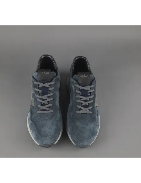 Hogan Sneakers Uomo H601 Camoscio Avion Chiaro H Camoscio Prezzo 460,00