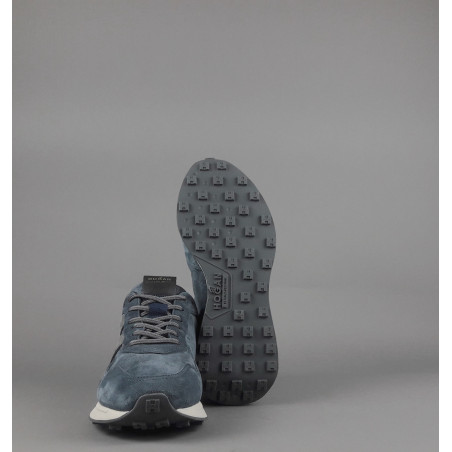 Hogan _ _ Sneakers Uomo H601 Camoscio Avion Chiaro H Camoscio Prezzo 460,00