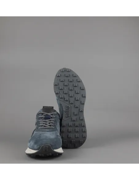 Hogan Sneakers Uomo H601 Camoscio Avion Chiaro H Camoscio Prezzo 460,00