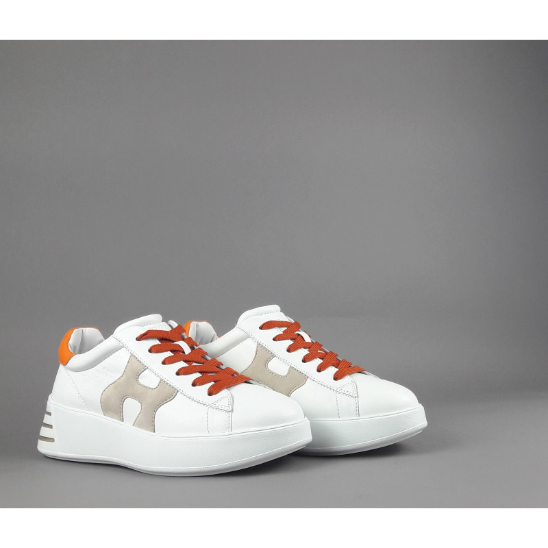 Hogan Rebel Donna H564 Pelle Nappa Bianco H Imbottita Prezzo 390,00