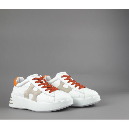 Hogan Rebel Donna H564 Pelle Nappa Bianco H Imbottita Prezzo 390,00