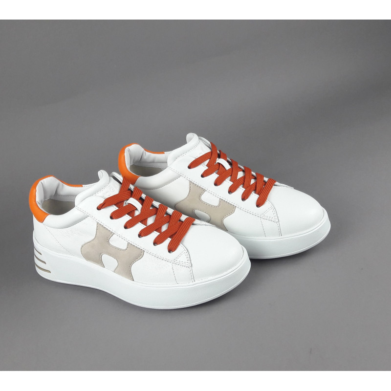 Hogan Rebel Donna H564 Pelle Nappa Bianco H Imbottita Prezzo 390,00