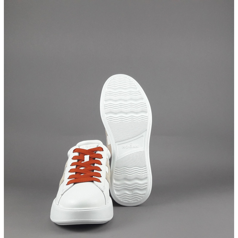 Hogan Rebel Donna H564 Pelle Nappa Bianco H Imbottita Prezzo 390,00