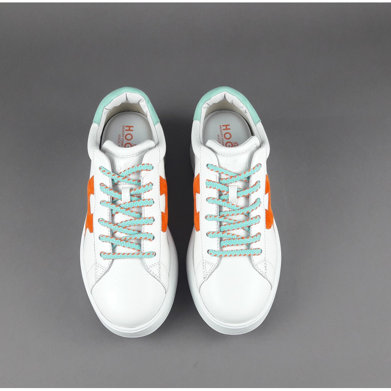 Hogan Rebel Donna H564 Pelle Nappa Bianco H Imbottita Prezzo 390,00