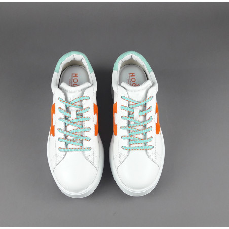 Hogan Rebel Donna H564 Pelle Nappa Bianco H Imbottita Prezzo 390,00