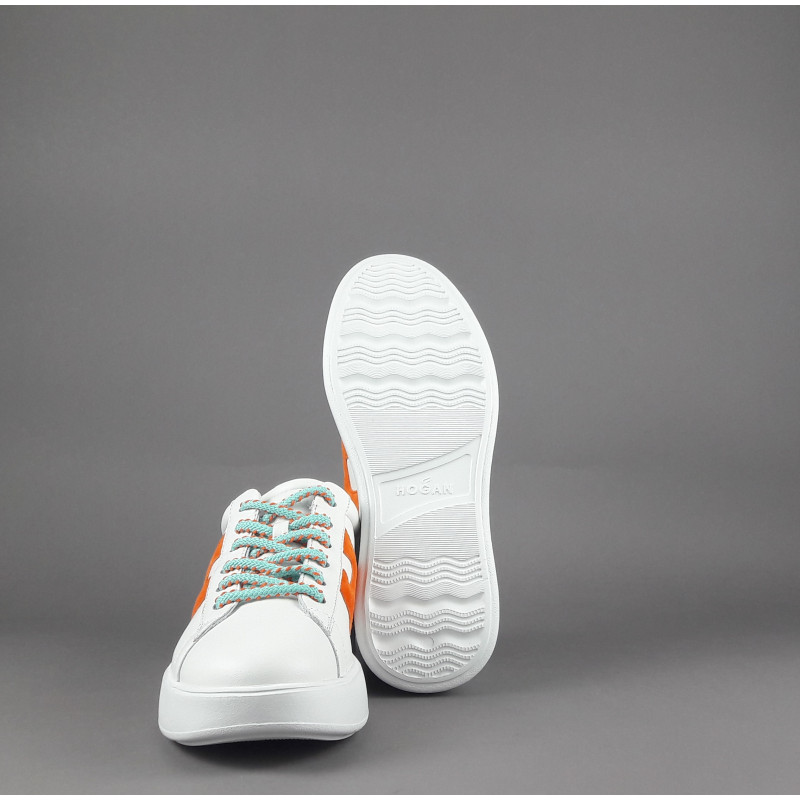 Hogan Rebel Donna H564 Pelle Nappa Bianco H Imbottita Prezzo 390,00