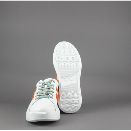 Hogan Rebel Donna H564 Pelle Nappa Bianco H Imbottita Prezzo 390,00