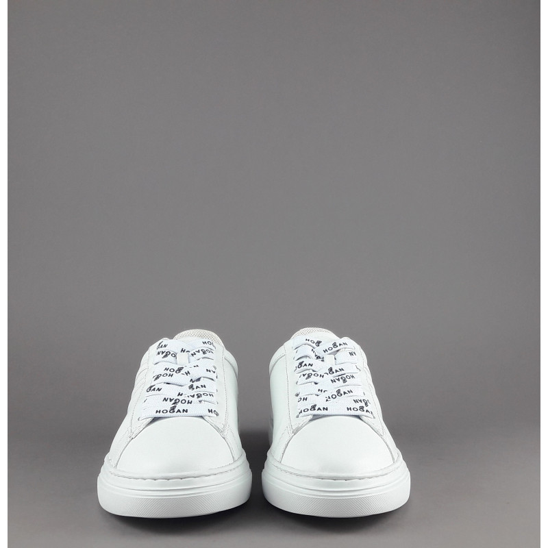 Hogan _ _ Sneakers H365 Donna Pelle Nappa Bianco H Canaletto Prezzo 320,00