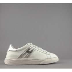 Hogan Sneakers H365 Donna Pelle Nappa Avorio H Canaletto Prezzo 320,00