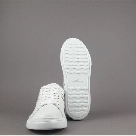 Hogan Sneakers H365 Donna Pelle Nappa Bianco H Canaletto Prezzo 320,00