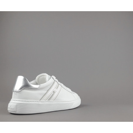 Hogan Sneakers H365 Donna Pelle Nappa Bianco H Canaletto Prezzo 320,00