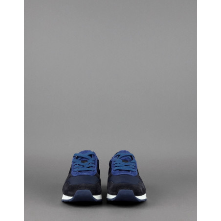 Hogan Sneakers J484 Junior Camoscio Tela Scuba Blu Scuro Blu H Tessuto Prezzo 190,00