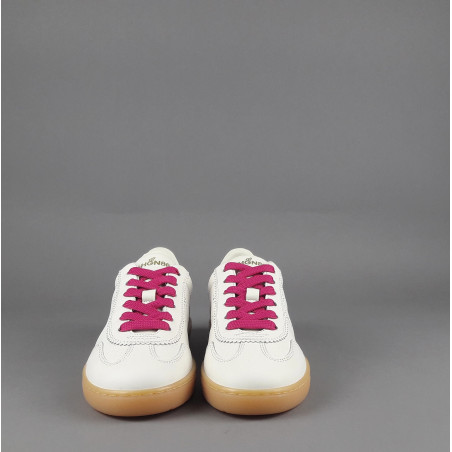 Hogan Sneakers Donna Cool H647 Pelle Bianco Opaco H Traforata Prezzo 320,00