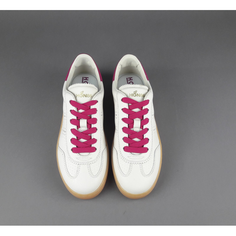 Hogan Sneakers Donna Cool H647 Pelle Bianco Opaco H Traforata Prezzo 320,00