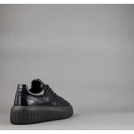 Hogan _ _ H-Stripes Donna H645 Pelle Spazzolata Nero H Cucita Prezzo 420,00