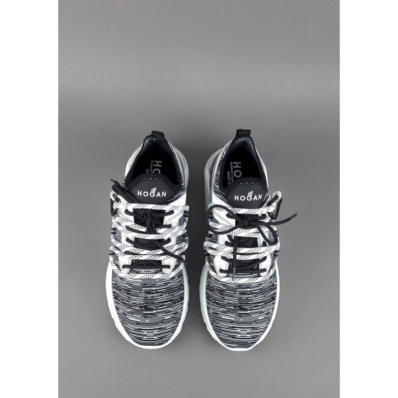 Hogan Active One Uomo Maglia Tecnica Elasticizzata Bianco Nero H Termoformata Prezzo 490,00