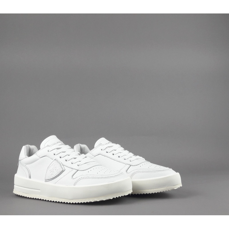 Philippe Model _ _ Sneakers Donna Nice Pelle Bianco Spoiler Bianco Prezzo 250,00