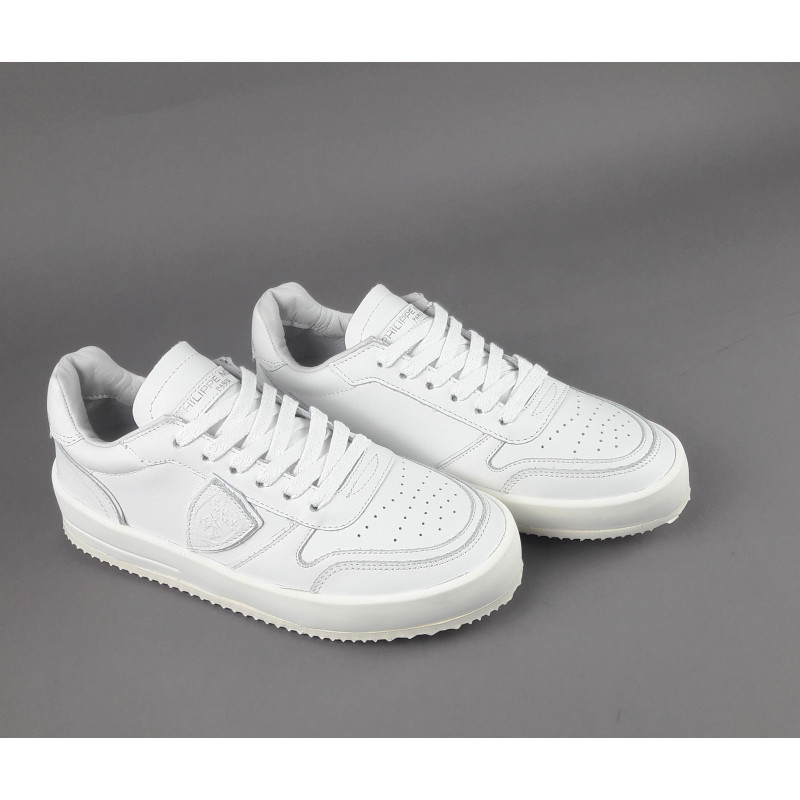 Philippe Model _ _ Sneakers Donna Nice Pelle Bianco Spoiler Bianco Prezzo 250,00