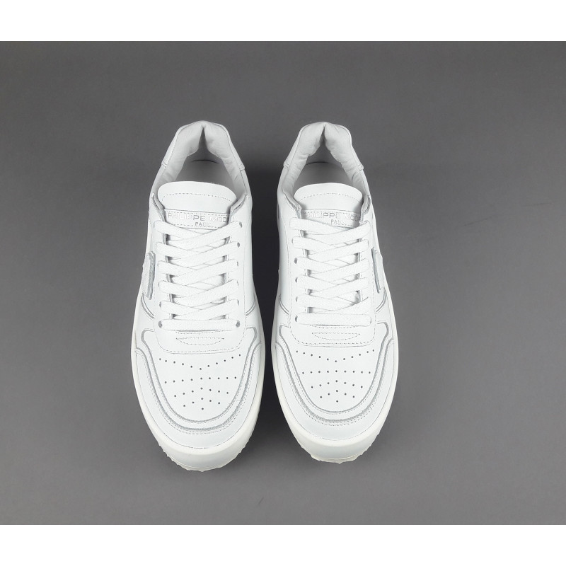Philippe Model _ _ Sneakers Donna Nice Pelle Bianco Spoiler Bianco Prezzo 250,00
