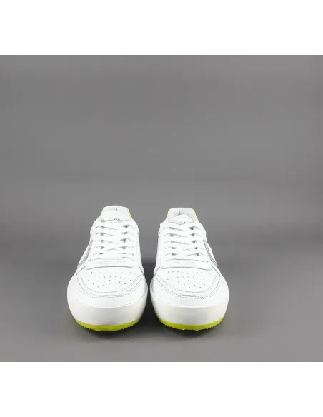 Philippe Model Sneakers Uomo Nice Pelle Bianco Spoiler Giallo Fluo Prezzo 250,00