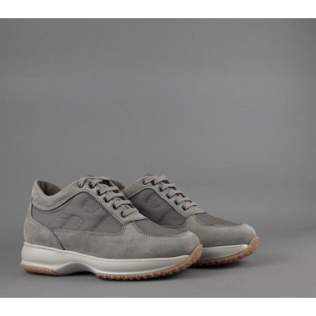 Hogan _ _ Interactive Uomo Nabuk Tela Talpa H Imbottita Prezzo 390,00