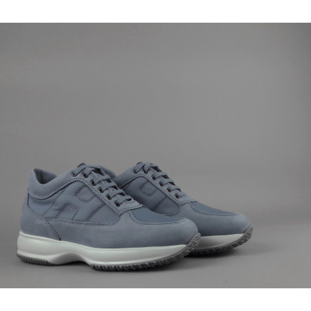 Hogan _ _ Interactive Uomo Nabuk Tela Avion Chiaro H Imbottita Prezzo 390,00