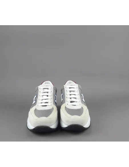 Hogan Interactive New Uomo Camoscio Tela Ghiaccio Avorio H Flock Prezzo 390,00