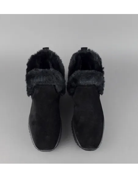 Hogan Stivaletto Interactive Donna Camoscio Nero Profilo Ecopelliccia Prezzo 350,00