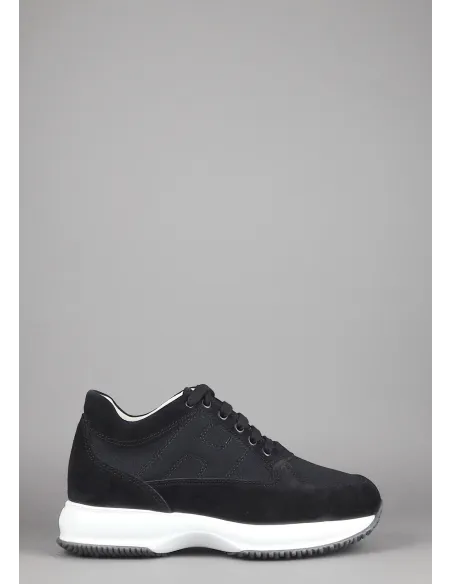 Hogan Interactive Uomo Camoscio Tela Nero Prezzo 290,00