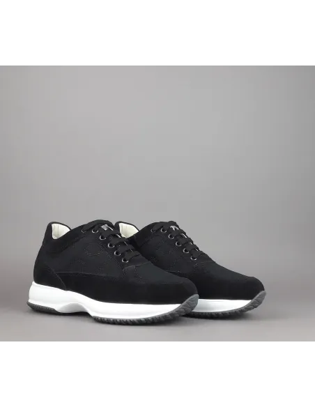 Hogan Interactive Uomo Camoscio Tela Nero Prezzo 290,00