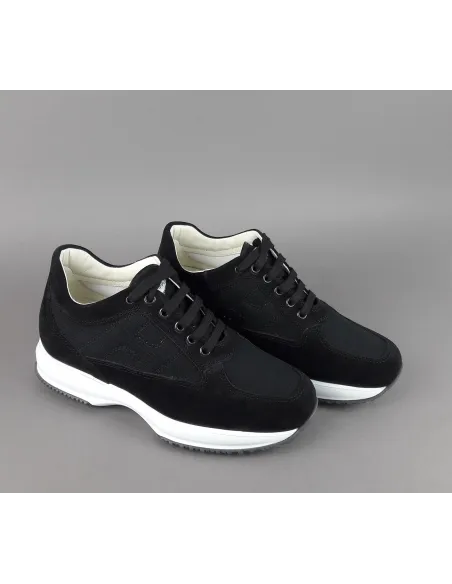 Hogan Interactive Uomo Camoscio Tela Nero Prezzo 290,00