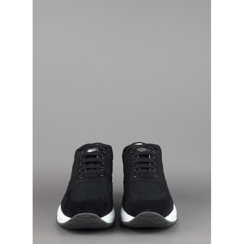 Hogan Interactive Uomo Camoscio Tela Nero Prezzo 290,00
