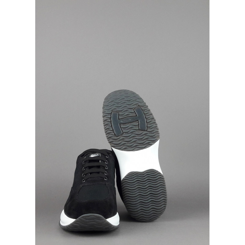 Hogan Interactive Uomo Camoscio Tela Nero Prezzo 290,00