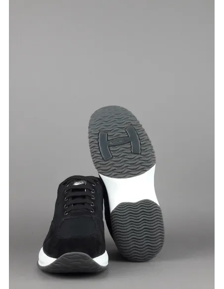 Hogan Interactive Uomo Camoscio Tela Nero Prezzo 290,00