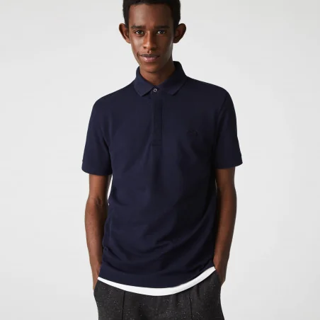 Lacoste Polo Uomo Paris Regular Stretch Blu Scuro Prezzo 120,00