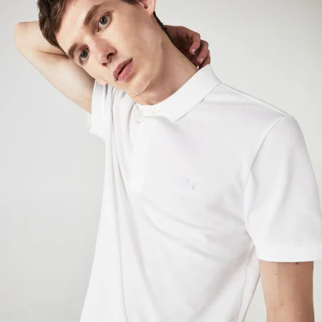 Lacoste Polo Uomo Paris Regular Stretch Bianco Prezzo 120,00