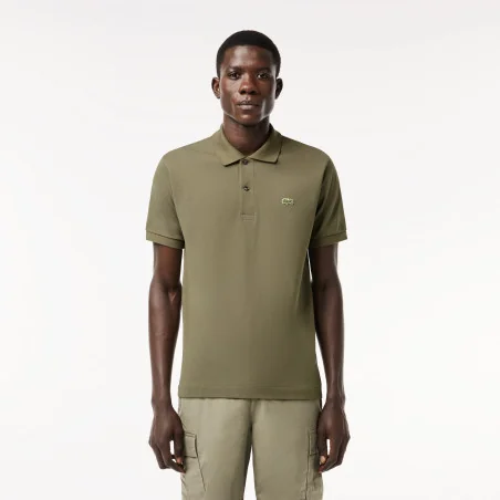 Lacoste _ _ Polo Uomo Verde Militare Prezzo 110,00