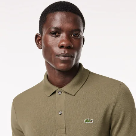 Lacoste Polo Uomo Slim Fit Verde Militare Prezzo 110,00