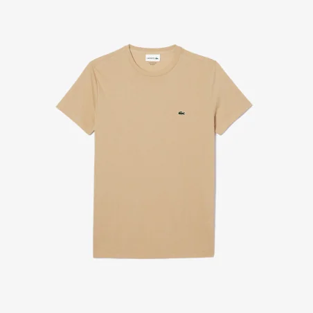 Lacoste _ _ T-Shirt Cotone Pima Beige Prezzo 60,00