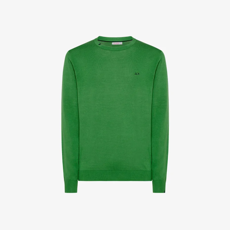 Sun 68 Maglia Uomo Girocollo Cotone Verde Prezzo 100,00