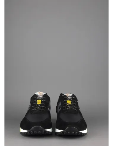 Hogan Sneakers H383 Uomo Camoscio Tela Nero Giallo Pezzo 300,00