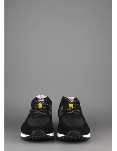 Hogan Sneakers H383 Uomo Camoscio Tela Nero Giallo Pezzo 300,00